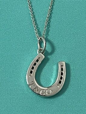 Tiffany horseshoe pendant necklace